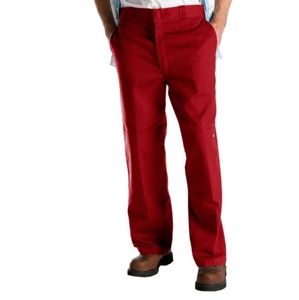 Dickies Loose Fit Double Knee Pants Red